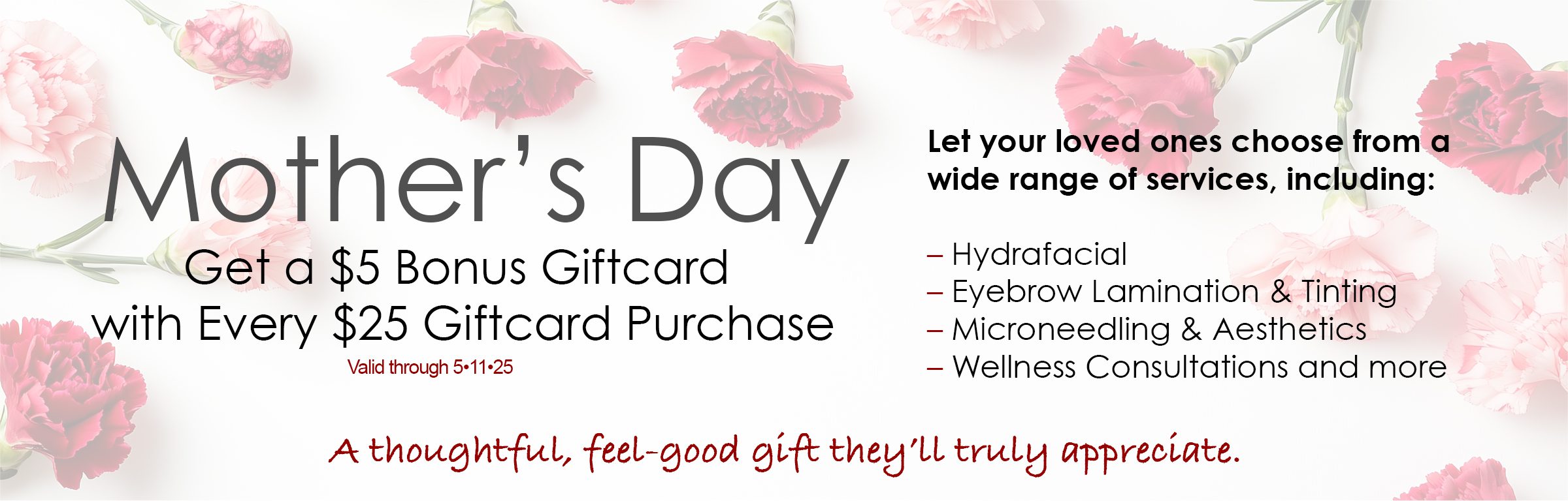 Mother’s Day Gift Certificates